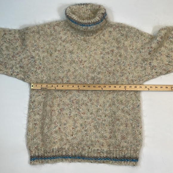 Nethy Products Sweater Made In Scotland Hand Framed Chunky Oversized Mohair Wool - Picture 7 of 9